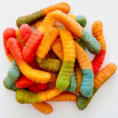 Sour Gummy Worms Diamond Head Taffy Co